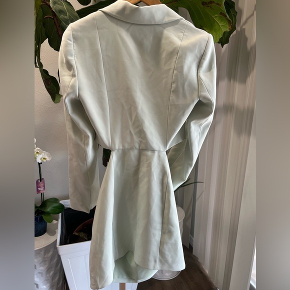 Zara Mint Green Cut Out Blazer Mini Dress - Picture 13 of 16